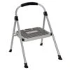 1-Step Cosco Grey Metal Step Ladder 2 1-Step Cosco Grey Metal Step Ladder -Cleaning Essentials Sales 1 step cosco grey metal step ladder