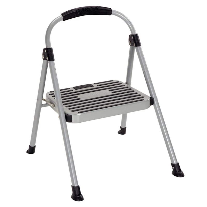 1-Step Cosco Grey Metal Step Ladder 3 1-Step Cosco Grey Metal Step Ladder