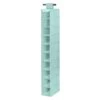 10-Pair Hanging Shoe Organizer, Aqua