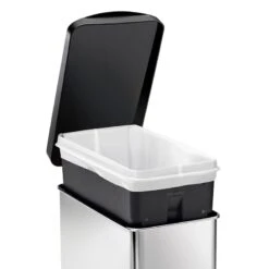 10L (2.6 Gal) Profile Step Can Brushed Stainless Steel With Black Plastic Lid 13 10L (2.6 Gal) Profile Step Can Brushed Stainless Steel With Black Plastic Lid -Cleaning Essentials Sales 10l 2.6 gal profile step can brushed stainless steel with black plastic lid 4