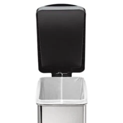 10L (2.6 Gal) Profile Step Can Brushed Stainless Steel With Black Plastic Lid 14 10L (2.6 Gal) Profile Step Can Brushed Stainless Steel With Black Plastic Lid -Cleaning Essentials Sales 10l 2.6 gal profile step can brushed stainless steel with black plastic lid 5