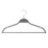 12-Piece Non-Slip Suit Hanger, Grey -Cleaning Essentials Sales 12 piece non slip suit hanger grey