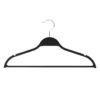 12-Piece Non-Slip Suit Hangers, Black -Cleaning Essentials Sales 12 piece non slip suit hangers black