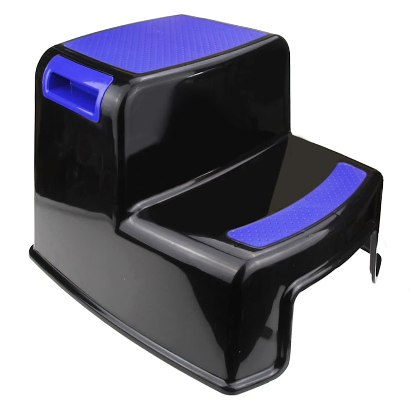 2-Fold Black & Blue Step Stool 3 2-Fold Black & Blue Step Stool