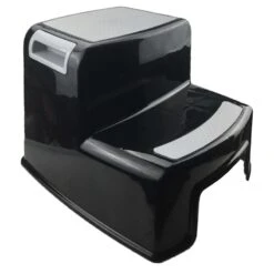 2-Fold Black & Grey Step Stool