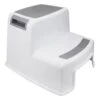 2-Fold Grey & White Step Stool -Cleaning Essentials Sales 2 fold grey white step stool