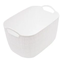 2-Piece Jute-Look Storage Basket, Large