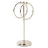 2-Ring Spheres Satin Nickel Fingertip Towel Stand -Cleaning Essentials Sales 2 ring spheres satin nickel fingertip towel stand