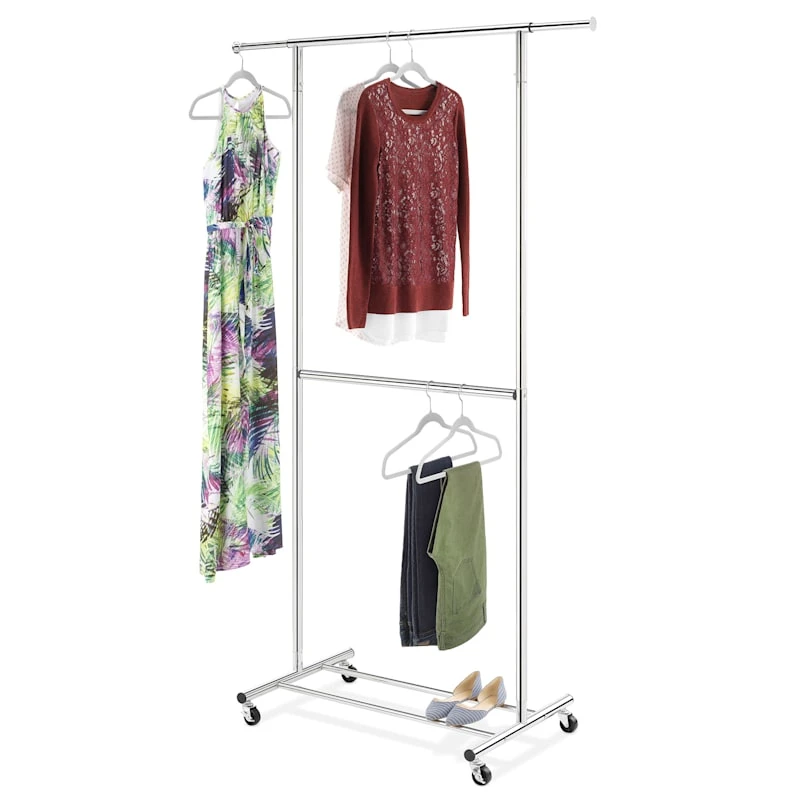 2-Rod Extendable Garment Rack 4 2-Rod Extendable Garment Rack - Image 2