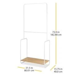 2-Rod Retro Garment Rack -Cleaning Essentials Sales 2 rod retro garment rack 4