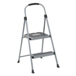Cleaning Essentials Sales -Cleaning Essentials Sales 2 step grey metal folding step ladder 1
