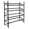 2-Tier Standing Shoe Rack, Mount Black