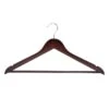 20-Piece Wood Suit Hanger, Espresso -Cleaning Essentials Sales 20 piece wood suit hanger espresso
