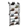 24-Pair Over The Door Shoe Organizer, Bronze 2 24-Pair Over The Door Shoe Organizer, Bronze -Cleaning Essentials Sales 24 pair over the door shoe organizer bronze