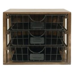 3-Drawer Rectangle Desk Organizer