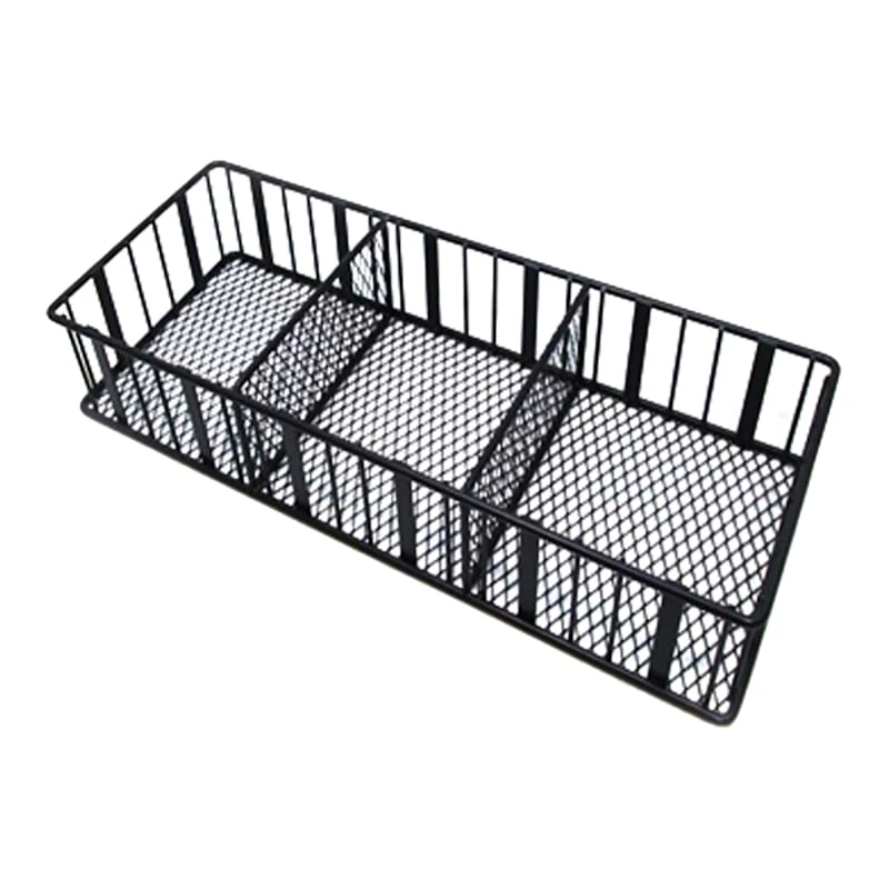 3-Part Juno Black Metal Beauty Tray 3 3-Part Juno Black Metal Beauty Tray