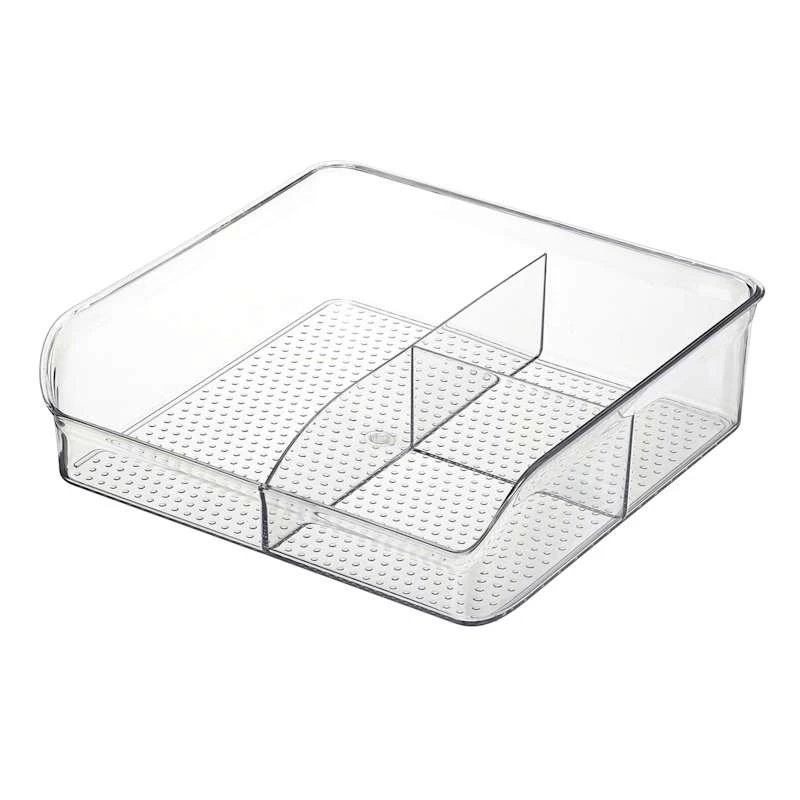 3-Section Clear Storage Bin, Large 3 3-Section Clear Storage Bin, Large