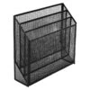 3-Tier Black Metal Mesh Desktop File Organizer -Cleaning Essentials Sales 3 tier black metal mesh desktop file organizer