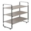 3-Tier Heavy Duty Shoe Rack, Grey -Cleaning Essentials Sales 3 tier heavy duty shoe rack grey