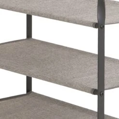 3-Tier Heavy Duty Shoe Rack, Grey -Cleaning Essentials Sales 3 tier heavy duty shoe rack grey 2