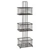 3-Tier Manhattan Matte Black Wire Storage Stand -Cleaning Essentials Sales 3 tier manhattan matte black wire storage stand