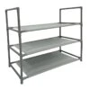 3-Tier Multi-Use Stackable Shoe Rack, Grey -Cleaning Essentials Sales 3 tier multi use stackable shoe rack grey