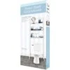 3-Tier Space Saver Lines White 1 3-Tier Space Saver Lines White -Cleaning Essentials Sales 3 tier space saver lines white