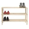 3-Tier Wood Shoe Rack Natural -Cleaning Essentials Sales 3 tier wood shoe rack natural