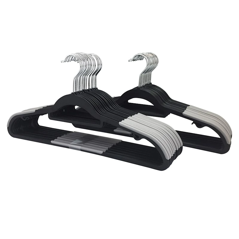 30-Piece Non-Slip Suit Hanger, Black 4 30-Piece Non-Slip Suit Hanger, Black - Image 2