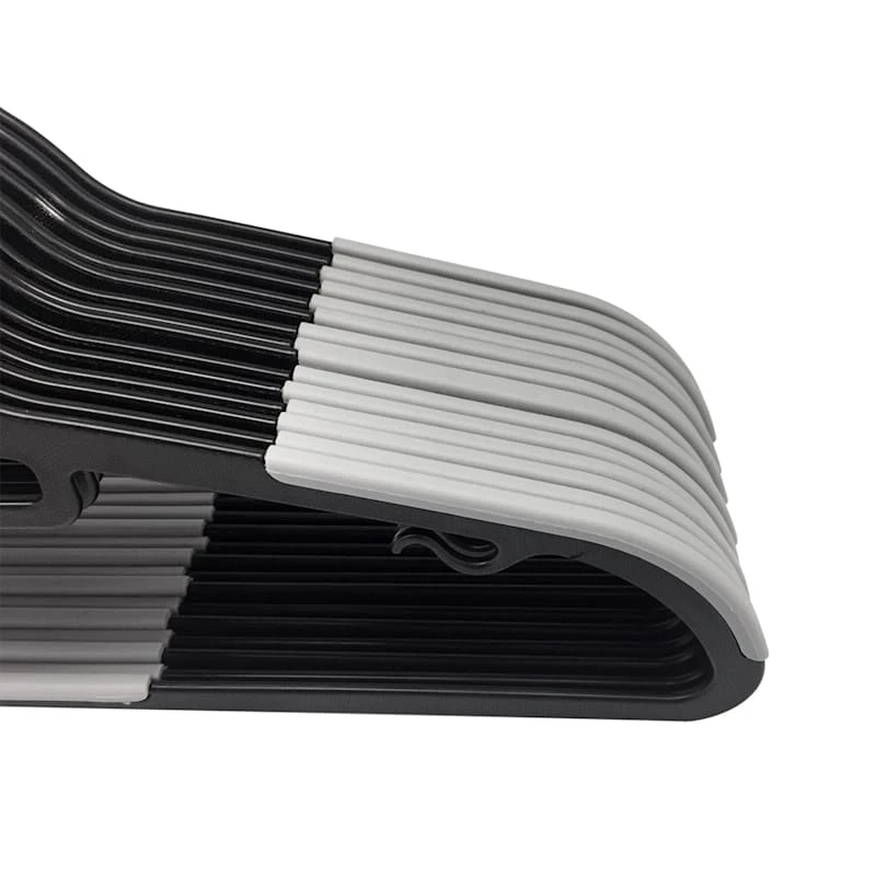 30-Piece Non-Slip Suit Hanger, Black 5 30-Piece Non-Slip Suit Hanger, Black - Image 3