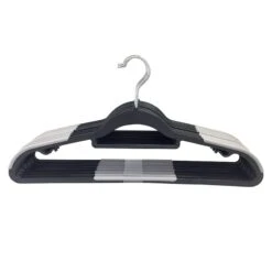 30-Piece Non-Slip Suit Hanger, Black