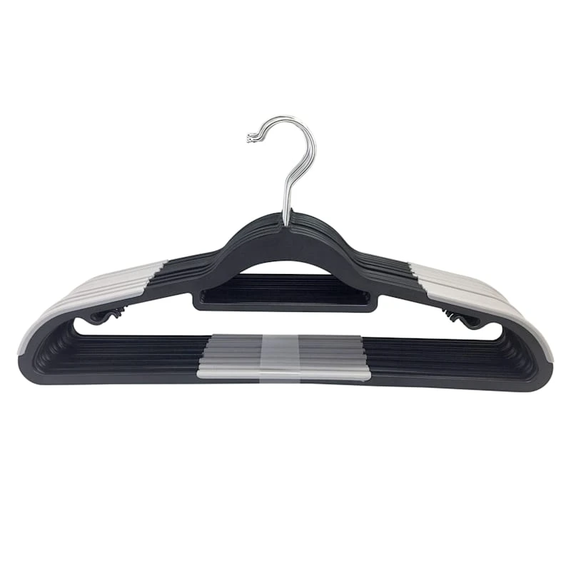 30-Piece Non-Slip Suit Hanger, Black 3 30-Piece Non-Slip Suit Hanger, Black