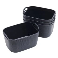 4-Piece Storage Basket Lines, Small