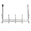 5-Hook Over The Door Hanger, Nickel -Cleaning Essentials Sales 5 hook over the door hanger nickel
