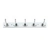 5-Hook White Triple Wall Hanger 2 5-Hook White Triple Wall Hanger -Cleaning Essentials Sales 5 hook white triple wall hanger