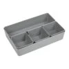 5-Pack Drawer Bin, Grey -Cleaning Essentials Sales 5 pack drawer bin grey
