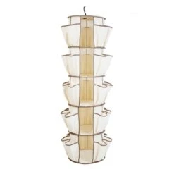5-Tier Carousel Organizer, Brown