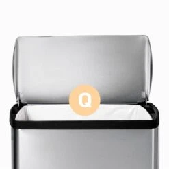 50 Liter (13.2 Gal) Classic Rectangular Step Trash Can Brushed Stainless Steel -Cleaning Essentials Sales 50 liter 13.2 gal classic rectangular step trash can brushed stainless steel 3