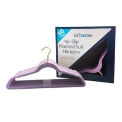 50-Pack Suit Hangers, Lavender 10 50-Pack Suit Hangers, Lavender -Cleaning Essentials Sales 50 pack suit hangers lavender 3