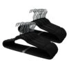 50-Pack Velvet Hanger, Black 1 50-Pack Velvet Hanger, Black -Cleaning Essentials Sales 50 pack velvet hanger black