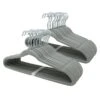 50-Pack Velvet Hanger Set, Grey 2 50-Pack Velvet Hanger Set, Grey -Cleaning Essentials Sales 50 pack velvet hanger set grey