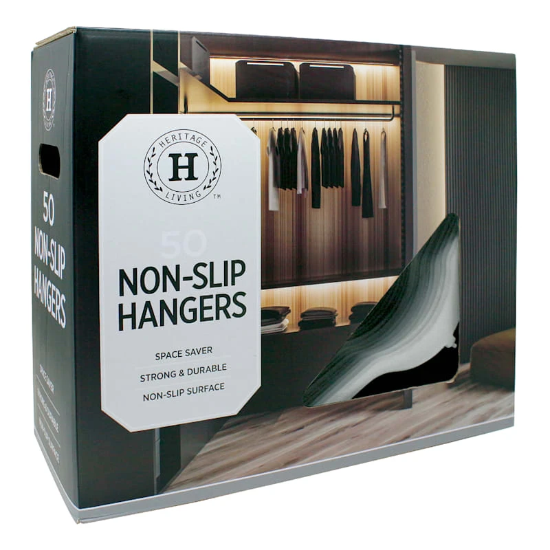 50-Pack Velvet Hanger, White 4 50-Pack Velvet Hanger, White - Image 2