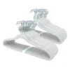 50-Pack Velvet Hanger, White -Cleaning Essentials Sales 50 pack velvet hanger white