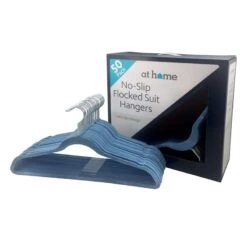 50-Pack Velvet Suit Hangers, Allure Blue -Cleaning Essentials Sales 50 pack velvet suit hangers allure blue 1