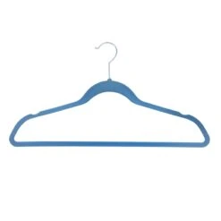 50-Pack Velvet Suit Hangers, Allure Blue -Cleaning Essentials Sales 50 pack velvet suit hangers allure blue 3