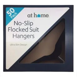 50-Pack Velvet Suit Hangers, Black -Cleaning Essentials Sales 50 pack velvet suit hangers black 1