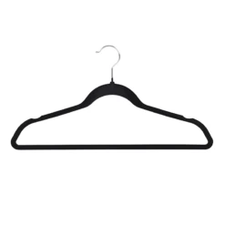 50-Pack Velvet Suit Hangers, Black