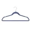 50-Pack Velvet Suit Hangers, Dark Blue -Cleaning Essentials Sales 50 pack velvet suit hangers dark blue