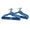 50-Pack Velvet Suit Hangers, Denim Blue 1 50-Pack Velvet Suit Hangers, Denim Blue -Cleaning Essentials Sales 50 pack velvet suit hangers denim blue