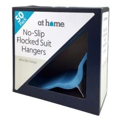 50-Pack Velvet Suit Hangers, Denim Blue -Cleaning Essentials Sales 50 pack velvet suit hangers denim blue 2